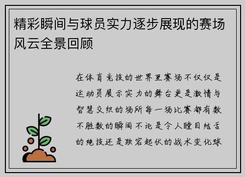精彩瞬间与球员实力逐步展现的赛场风云全景回顾